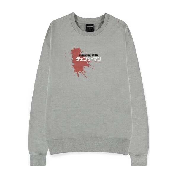 Mikina  Difuzed Chainsaw Man – Power Grey Melange M