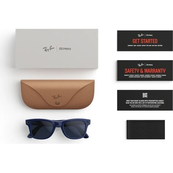 Meta RAY-BAN Wayfarer Gen2 (Standardní) chytré lesklé brýle (zatmavovací - čiré/safírové) modré - AR brýle - Obrázek d_a8bc08da601145a395eb22744c790ac1