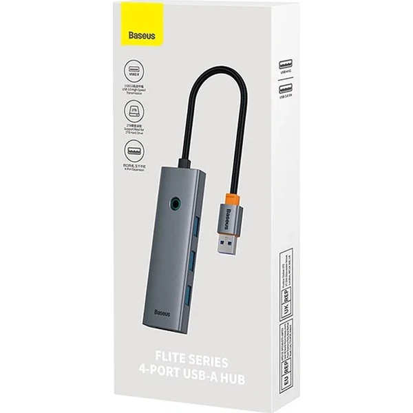Baseus 4v1 UltraJoy 4portový rozbočovač vesmírně šedý - USB huby - Obrázek d_a8e6651779d94f54906ac6e6deb42f45