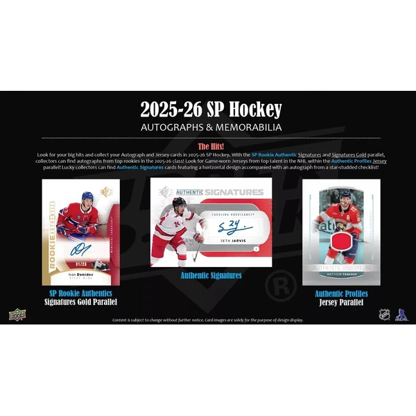 Hokejové karty 2025-26 Upper Deck SP Hockey Blaster Box - Hokejové karty - Obrázek d_a918fcfb1dae462384b5e73e07ba832e