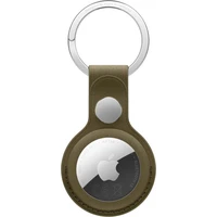 Apple FineWoven klíčenka na AirTag tmavě olivová - Klíčenky