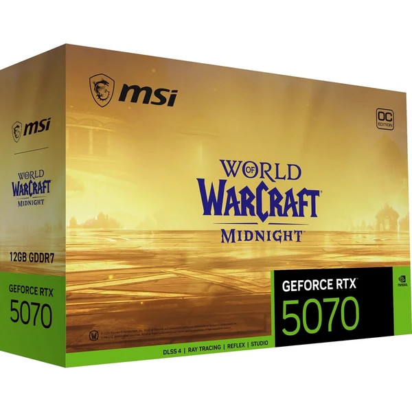 MSI NVIDIA GeForce RTX 5070 12G World of Warcraft MIDNIGHT LIGHT EDITION OC - Grafické karty - Obrázek d_a96f5d0fed5b46b8b9bb16f94e8177d7