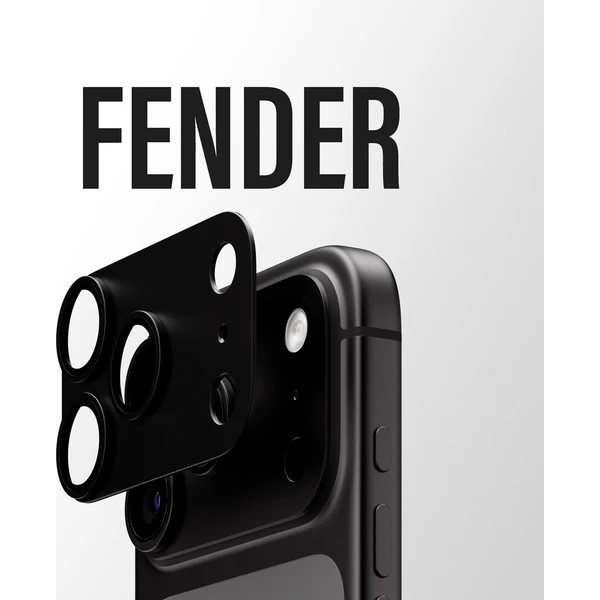 PanzerGlass FENDER hliníková ochrana fotoaparátu iPhone 18 Pro Black (černý) - Ochranné folie a skla - Obrázek d_aa1c92a1c819417fa25d8a8d772648e7