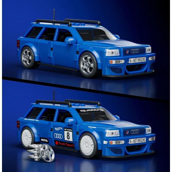 Mattel Brick Shop sestavitelný model Hot Wheels - 94 Audi Avant RS2 (Speed Series) - Stavebnice - Obrázek d_aa750f3b71e24acca8e362b1e0212ebc