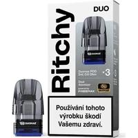 Ritchy DUO Pod Cartridge DUOMAX Pack (3pcs) 0.6ohm - Cartridge pro elektronické cigarety