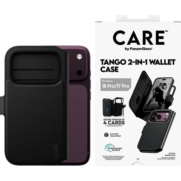 PanzerGlass CARE Tango 2v1 Wallet MagSafe pouzdro Apple iPhone 18 Pro/17 Pro černé - Pouzdra - Obrázek d_aba0f5f5c76541f1a98e55560232a253