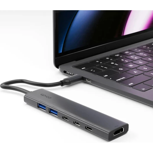 Epico UltraHub 6in1 Slim Alu USB-C Hub EH20 vesmírně černý - USB huby - Obrázek d_abe374ca9f124eb78fee8fad08b8de99