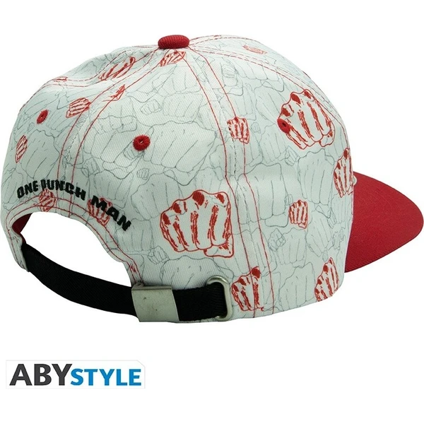 Kšiltovka Abysse Corp One Punch Man - Beige & Red (snapback) - Kšiltovky a čepice - Obrázek d_ac134ed34435439ebe79f736ca4d0818