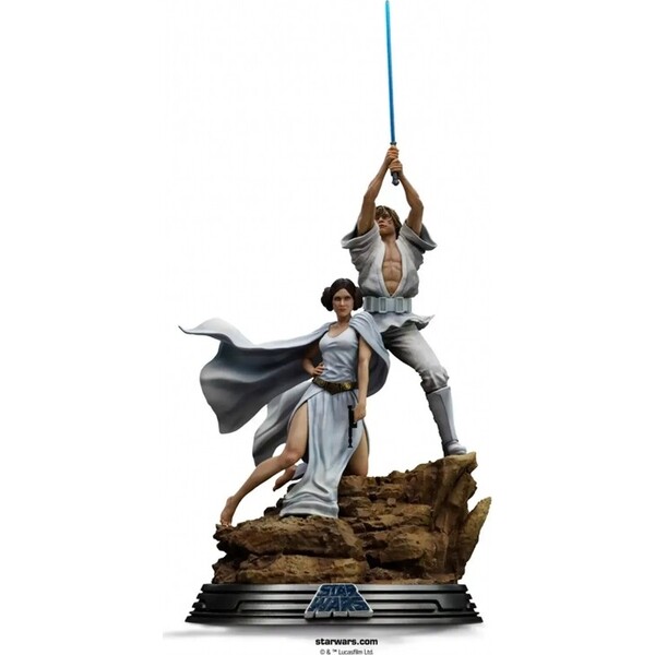 Soška IRON STUDIOS Star Wars - Luke and Leia 41 cm