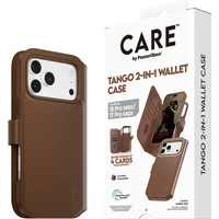 PanzerGlass CARE Tango 2v1 Wallet MagSafe pouzdro Apple iPhone 18 Pro Max/17 Pro Max hnědé - Pouzdra