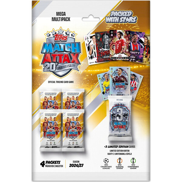 Fotbalové karty Topps Match Attax UCC 2026/27 - Mega Multipack