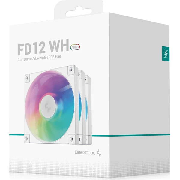 DEEPCOOL FD12 ARGB WH 3v1 3x120mm ARGB bílá - Ventilátory pro PC - Obrázek d_afcf01c5720d49299db7ea172339f1d6