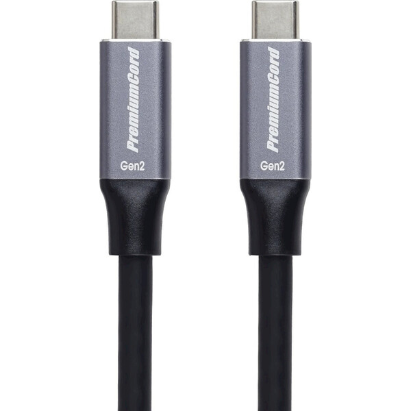 PremiumCord USB-C/USB-C napájecí kabel 100W 5m černý