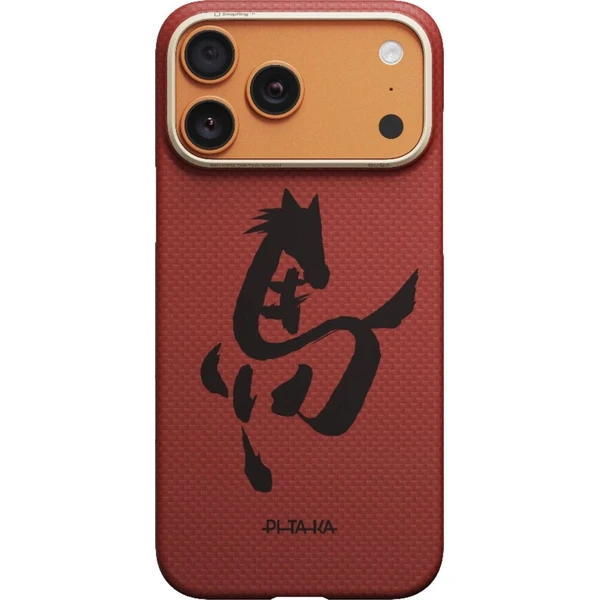 Pitaka Edge Case Ink Horse MagSafe kryt iPhone 17 Pro Cinnabar - Pouzdra - Obrázek d_b1a9570a3668408abd8ce01d04a0898d