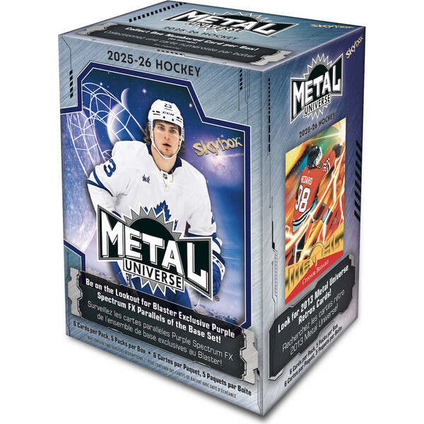 Hokejové karty 2025-26 Upper Deck Skybox Metal Universe Hockey Blaster Box