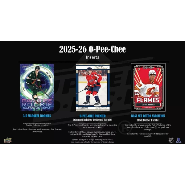 Hokejové karty 2025-26 Upper Deck O-Pee-Chee Hockey Hobby Box - Hokejové karty - Obrázek d_b213e4be209a46239f15a318d91701e6