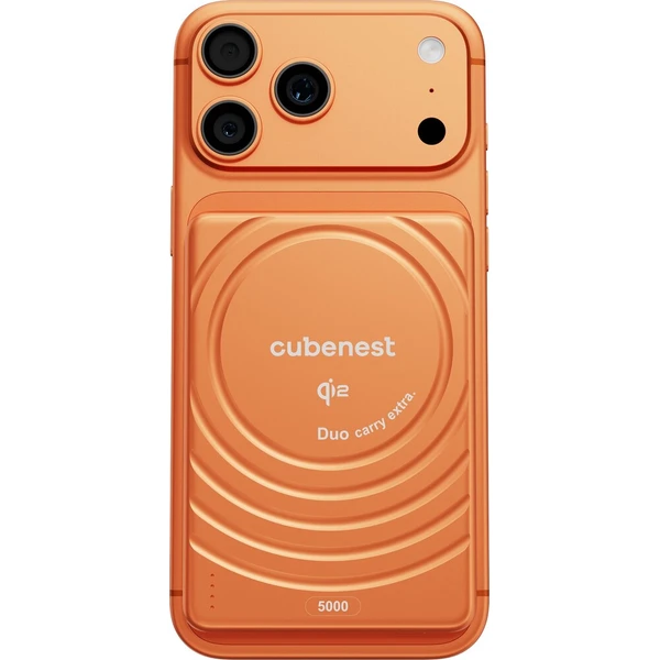 CubeNest SQ1B3D SlimDual Qi2/MagSafe powerbanka (5000 mAh) oranžová - Powerbanky - Obrázek d_b252e4aee5d94450b11a734d9e9f04e3