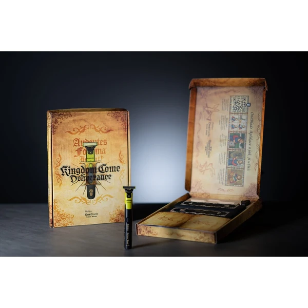 Philips OneBlade 360 Kingdom Come: Deliverance II limitovaná edice - Holicí strojky a zastřihovače - Obrázek d_b289d485603f4c6ca1e198f561a40e88