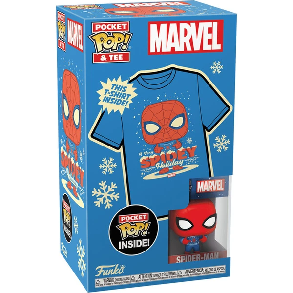 Funko Pocket POP! & Tee: Marvel - Holiday Spiderman XL (dětské) - Funko POP! - Obrázek d_b2bc79786a0b43cdb333fd7f7081acb0