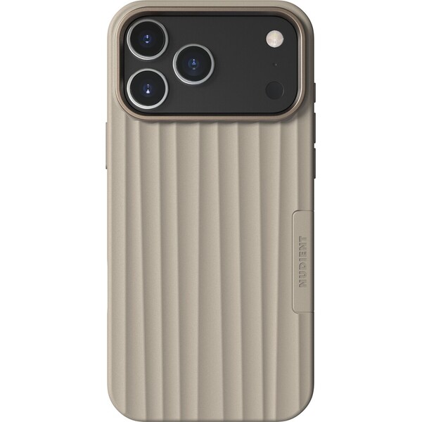 NUDIENT Bold Magsafe kryt iPhone 17 Pro Max/iPhone 18 Pro Max Linen Beige