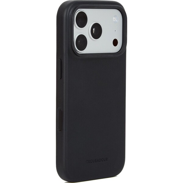 Troubadour Full Leather MagSafe kožený kryt iPhone 17 Pro/iPhone 18 Pro Black