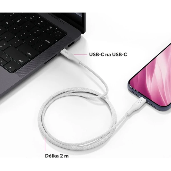 iWant UltraLink USB-C na USB-C 240W 2m kabel bílý - Kabely a redukce - Obrázek d_b416cbd2b6c942babcaca6ab24bf03c6