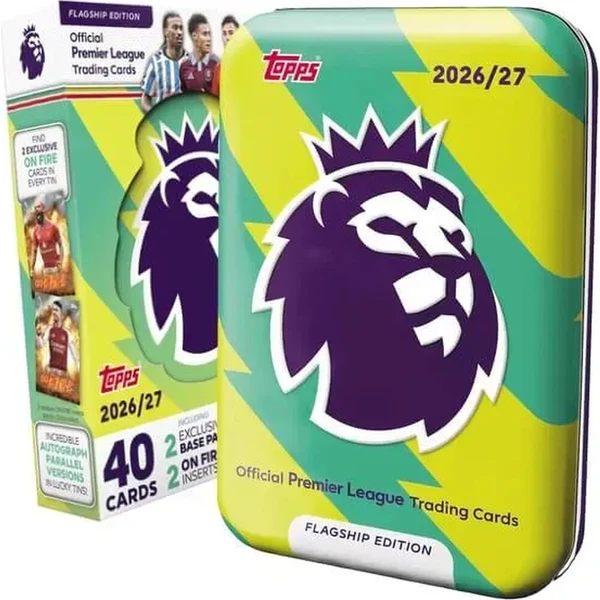 Topps Premier League 2027 - Mega Tin (with tray) - Fotbalové karty - Obrázek d_b49e75ae5b8043a282292b8b5da46388