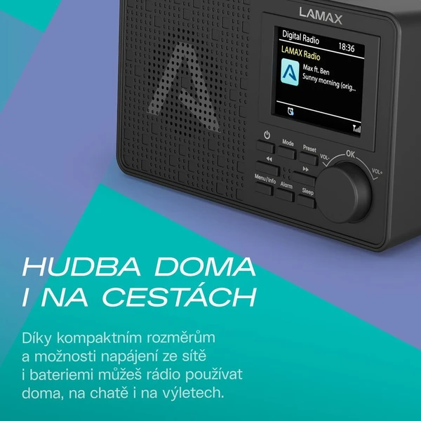 LAMAX RadioVox1 DAB rádio černé - Rádia - Obrázek d_b4abac4816464e99999fce1b23380d44