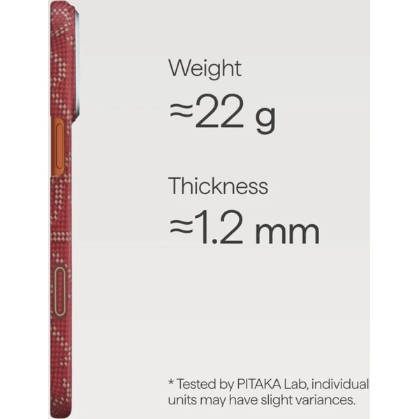 Pitaka Ultra-Slim Case MagSafe kryt iPhone 17 Pro Max Monogram-Gold/Red - Pouzdra - Obrázek d_b699f53400eb45d2afc930060cddb4bc