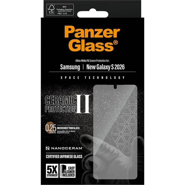 PanzerGlass® Ceramic II sklo s instalačním rámečkem Samsung Galaxy S26 - Ochranné folie a skla - Obrázek d_b7702a9332744a35b8263ec8be0bc529