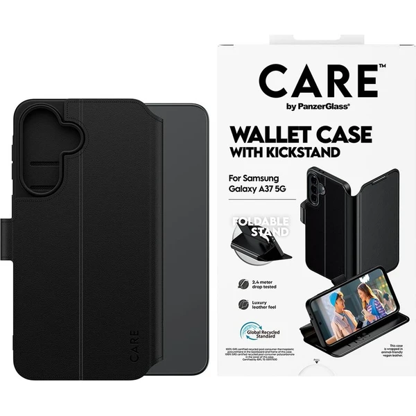 PanzerGlass® CARE Wallet Kickstand pouzdro Samsung Galaxy A37 černé - Pouzdra - Obrázek d_b77836b6f4af4c75b28a43ede95ae34d