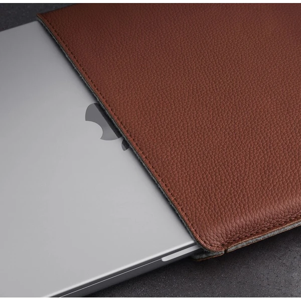 Woolnut Leather Sleeve kožené pouzdro MacBook Neo hnědé - Pouzdra - Obrázek d_b7908e4e851746afb9c758c9ace407df