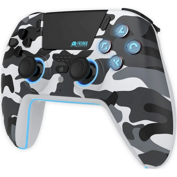 Freaks and Geeks Bezdrátový herní ovladač pro PS5 White Camo - Herní ovladače - Obrázek d_b7a3f0b38215492cb3d16dd0a426beaa