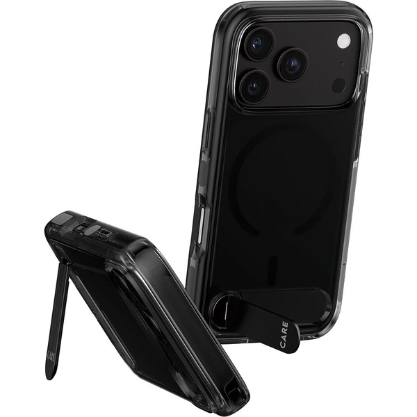 PanzerGlass CARE KickStand MagSafe kryt Apple iPhone 18 Pro/17 Pro Smokey kouřový/černý - Pouzdra - Obrázek d_b87c51eeb9e34679a57cdfe43d9f8383