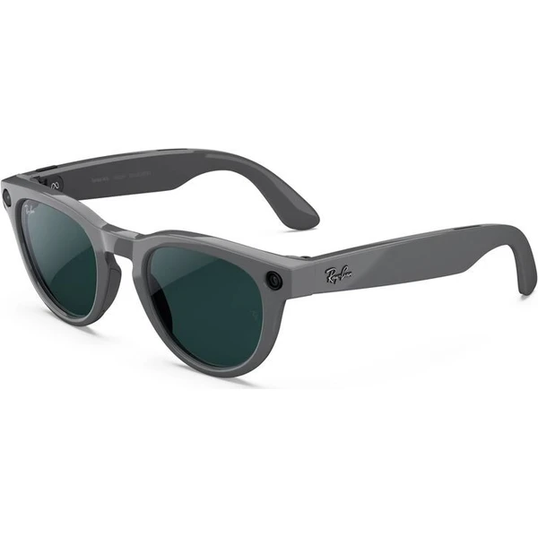 Meta RAY-BAN Headliner Gen2 (Standardní) chytré lesklé brýle (zatmavovací - čiré/smaragdové) šedé - AR brýle - Obrázek d_b8b65e11cd714c6db8df20f3eb5fe386