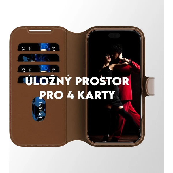 PanzerGlass CARE Tango 2v1 Wallet MagSafe pouzdro Apple iPhone 18 Pro/17 Pro hnědé - Pouzdra - Obrázek d_b8e1e178cdba42799d11b6a3879f3893