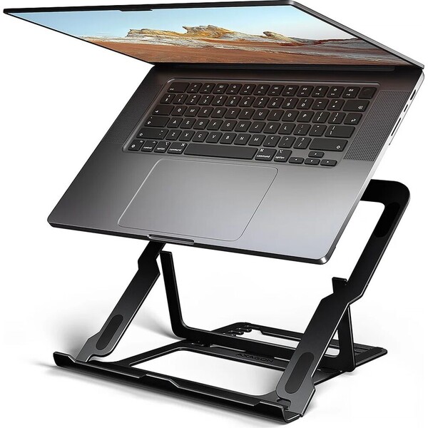 AXAGON STND-LAB hliníkový stojan pro notebooky 10"-17.3" černý