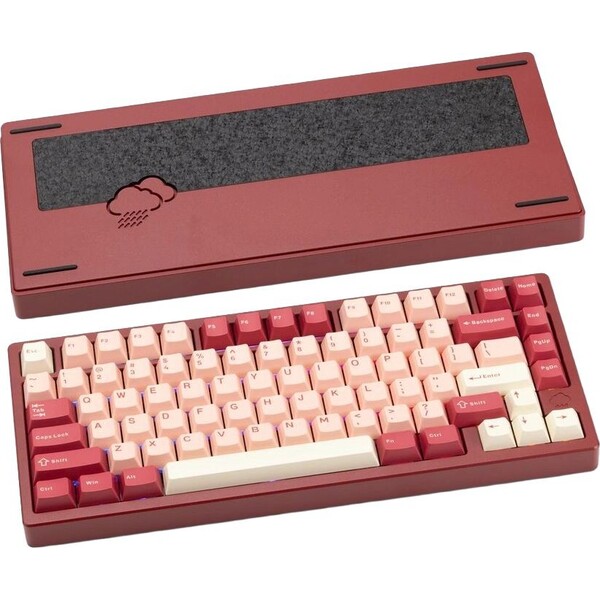 Wobkey Rainy 75 Pro Kailh Cocoa herní klávesnice (US) červená