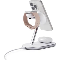 Epico UltraBase Qi2/MagSafe 3v1 Mag+ bezdrátový nabíjecí stojánek bílý - Nabíječky