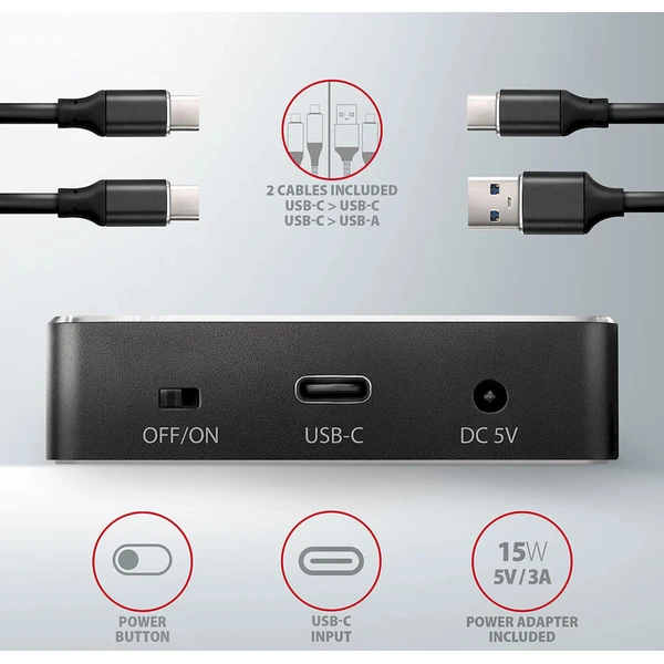 AXAGON Dokovací stanice pro 2x M.2 NVMe - USB-C 3.2 Gen 2 - Externí boxy - Obrázek d_bb09f105b41441ee99a7061d65f1c613