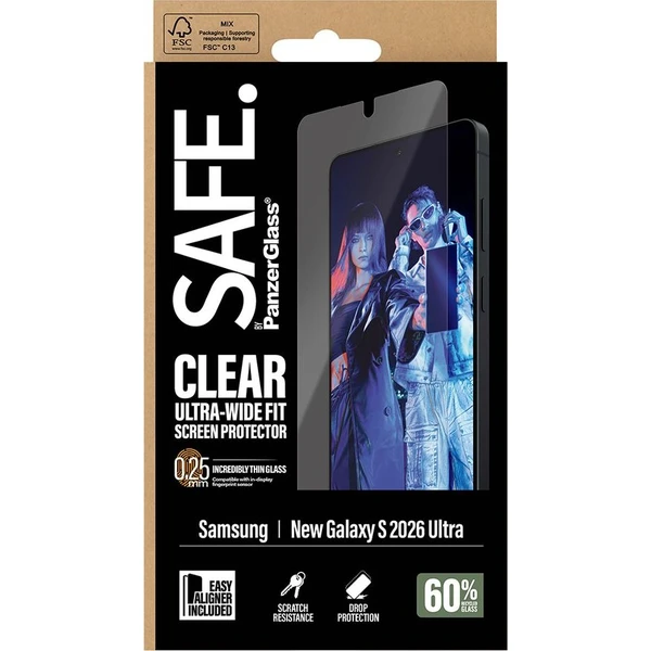PanzerGlass® SAFE sklo s instalačním rámečkem Samsung Galaxy S26 Ultra - Ochranné folie a skla - Obrázek d_bcbacf7fa86a4fa089f27e6bbd799f98