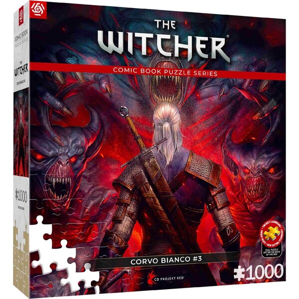 Comic Book Puzzle: The Witcher (Wiedźmin) Corvo Bianco 1000