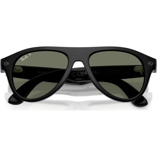 Meta RAY-BAN Aviator Gen 3 (Velké) chytré brýle (polarizovaná zelená skla) černé - AR brýle - Obrázek d_bce1c98686a0485d8476b0d431d81ed3