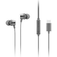 Lenovo 300 USB-C drátová sluchátka bílá - Sluchátka