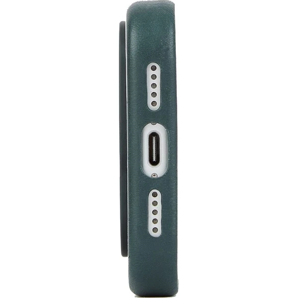 Troubadour Full Leather MagSafe kožený kryt iPhone 17 Pro/iPhone 18 Pro Obsidian Green - Pouzdra - Obrázek d_bd627c181c884c3bb32329f56a08f7b0