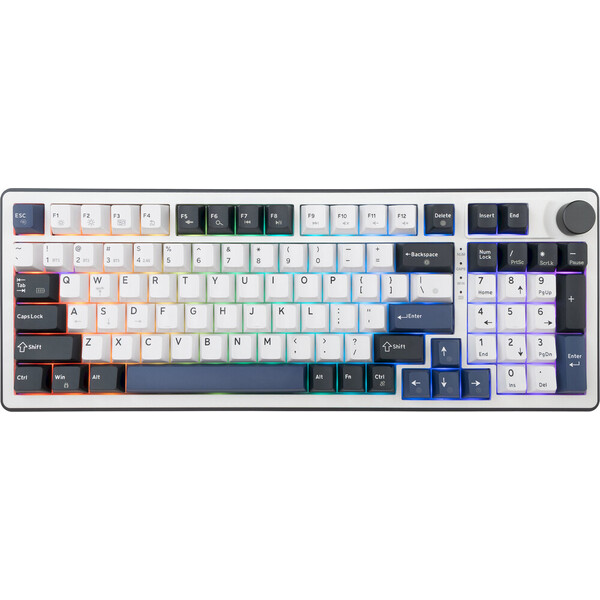 White Shark EXCALIBUR bezdrátová herní klávesnice (US) bílá