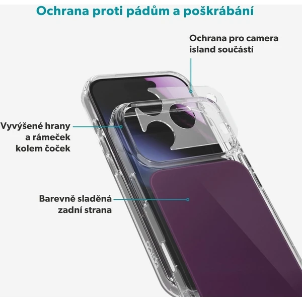 Epico Tile Mag+ MagSafe/Qi2 kryt iPhone 17 Pro Max/18 Pro Max tmavě fialový - Pouzdra - Obrázek d_be27409fd4a649f290e5d1576c456fc5