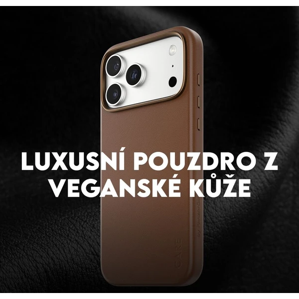 PanzerGlass® CARE SOLO MagSafe kryt z veganské kůže iPhone 17e/16e hnědý - Pouzdra - Obrázek d_be404932fa174958a203aeca207aa406