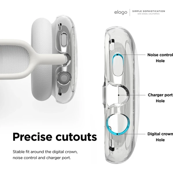 ELAGO Hybrid Case kryt pro Apple Airpods Max čirá - Pouzdra - Obrázek d_bf2d660c7c4d4c8794faa54faf30bdb3