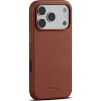 Woolnut MagSafe kožený kryt iPhone 18 Pro hnědý - Pouzdra